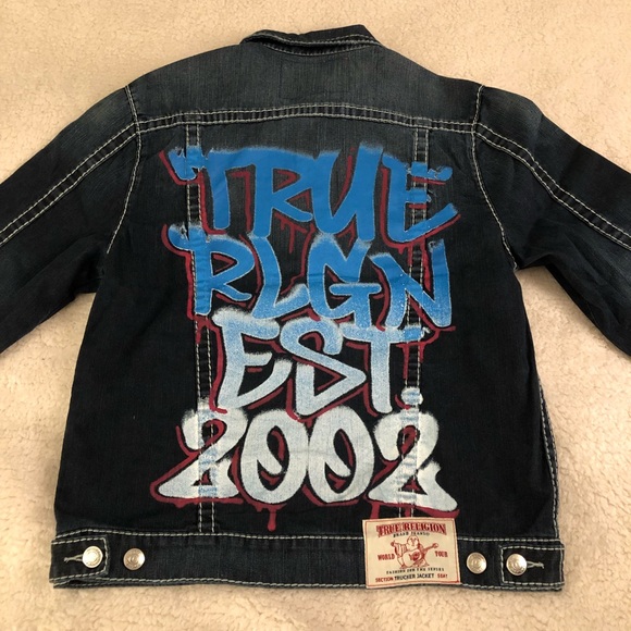 true religion graffiti trucker jacket